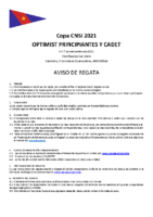 AR COPA CNSI 2021 Optimist y Cadet